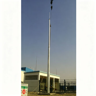 Angle Steel Lightning Protection Tower | Q235B hot dip galvanized, anti-corrosion | for substation & factory lightning shielding