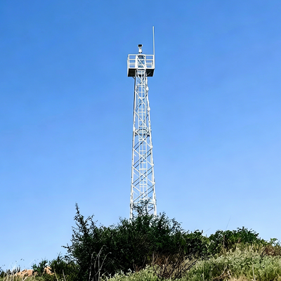 5G WiFi Signal 4 Legs Observation Watchtower 20-50m Hot Dip Galvanized Angle Steel Communication Tower with Lightning Protection