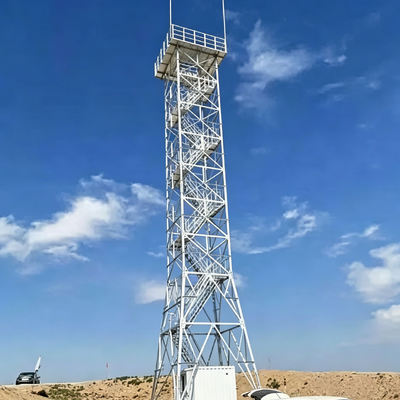 Steel Structure Tourist Tower Guard House Platform Observation Tower Angle Lattice Steel Watchtower 10-80m